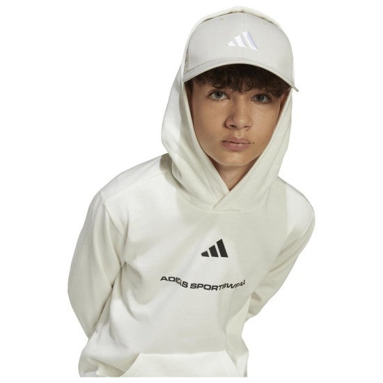 Adidas Παιδικό φούτερ Sportswear Slogan Fleece Hoodie Adidas Παιδικό φούτερ Sportswear Slogan Fleece Hoodie
